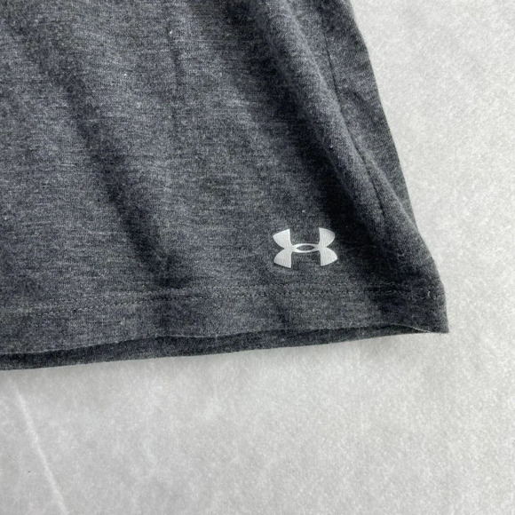 Under Armour Tank Top Women's Sz S Gray Statement Print Scoop Neck Racerback - Picture 7 of 7